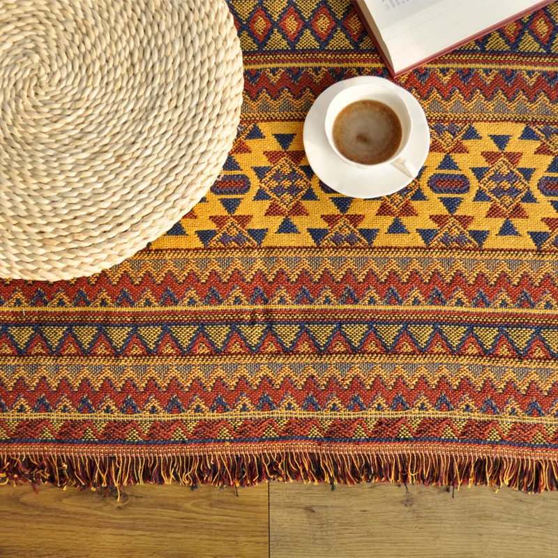 100% хлопковое одеяло для дивана индийский ковер гостиной спальни коврик турецкое