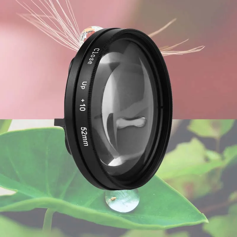 52mm Magnifier Macro Close Up Lens for GoPro Hero 6 5 7 Black Action Camera Mount Go Pro Accessories | Электроника