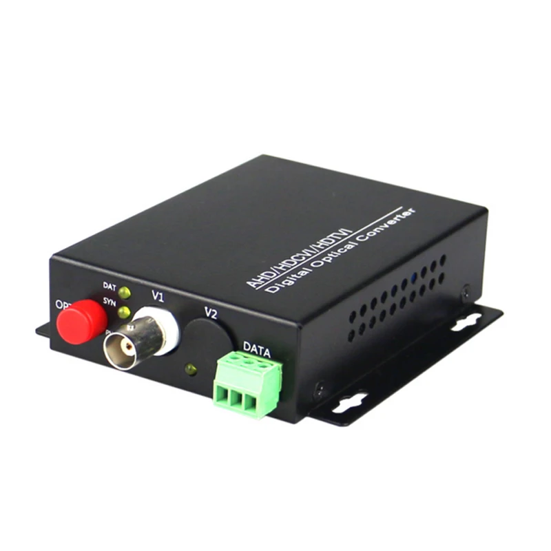 1 канальный коаксиальный преобразователь AHD CVI TVI Video + PTZ Data to F/O SMF FC 1080P для камер