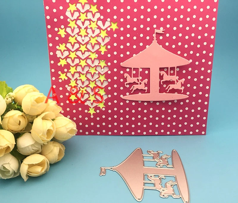 S48 металлические резные штампы карусель подарок альбом для скрапбукинга