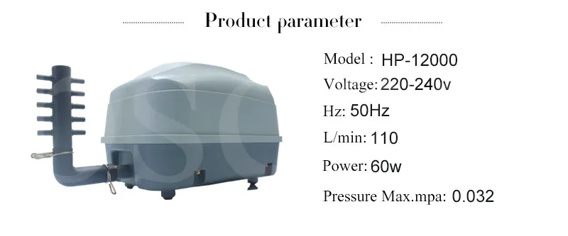 ATMAN hp 4000 hp 8000 hp 12000 сверхтихий воздушный насос с высоким потоком для аквариума koi pond кислородный насос морской бассейн увеличивающий воздух