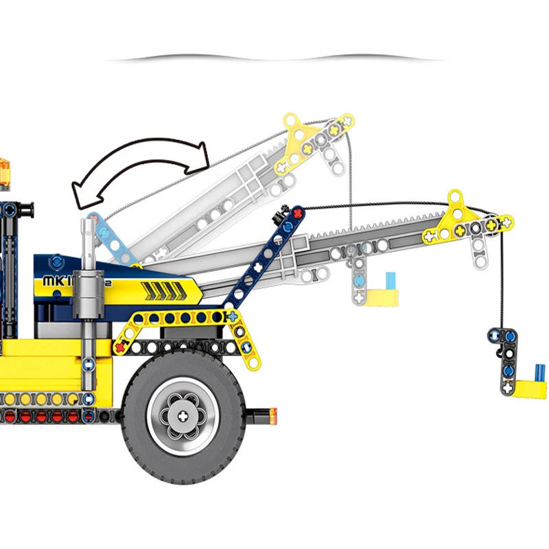 2 в 1 Technic строительный Автопогрузчик строительные блоки Совместимые с LegoING модель