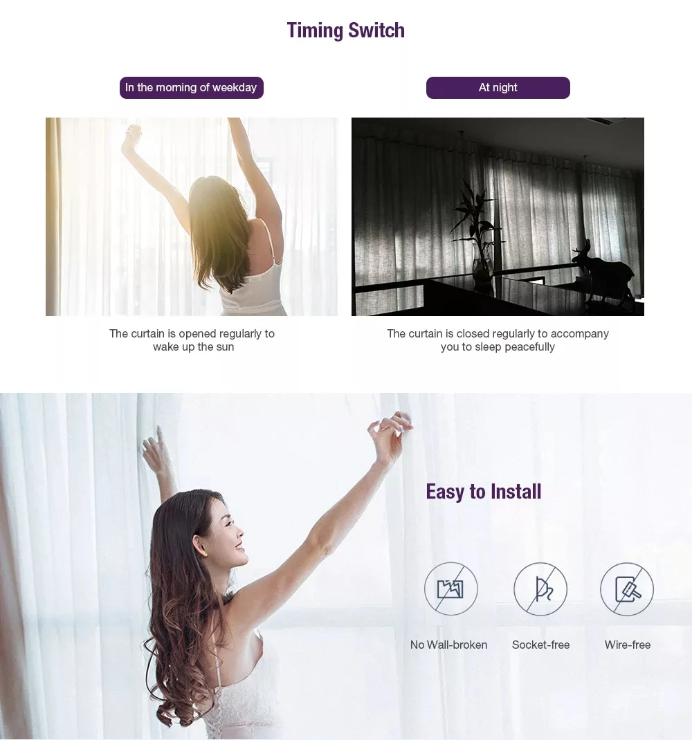 MI Mijia Aqara B1 умный электрический мотор для штор Zigbee APP беспроводной пульт дистанционного управления голосовым управлением Li батарея работает с приложением Mihome