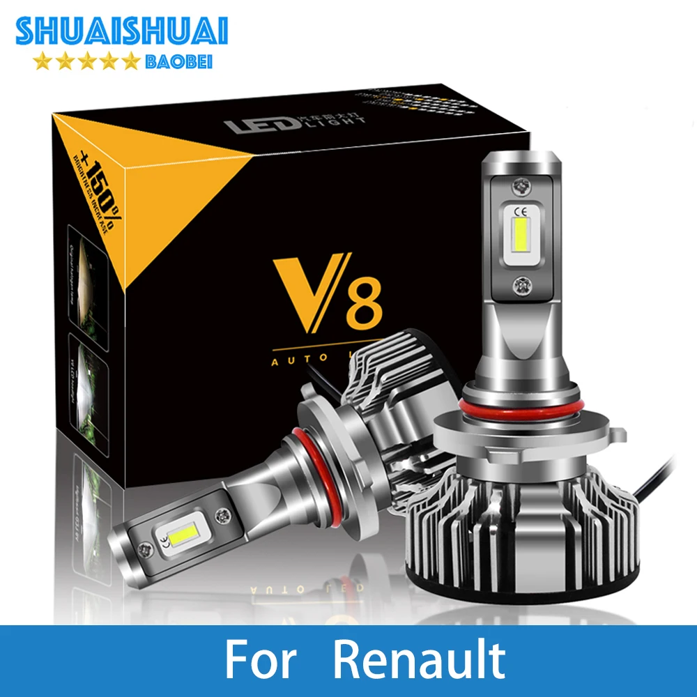 2 шт. автомобильные фары для Renault Trafic/Stepway/Scenic/Scala/Sandero/saffane/Megane/Logan/Laguna H7 H4 LED H1 H3 8000 лм
