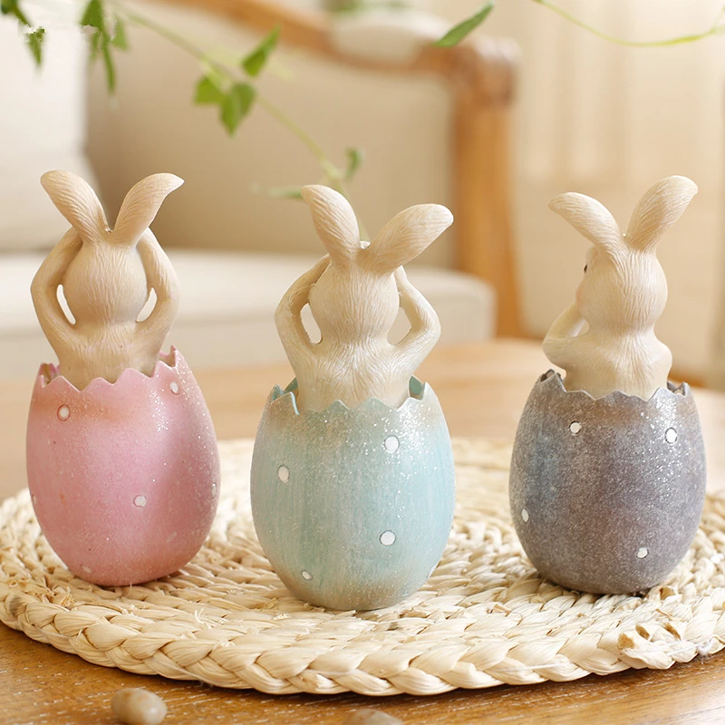 Комплект из 3 предметов кролик в яйцо Смола Кукла Пасхальный не заметить что у нас