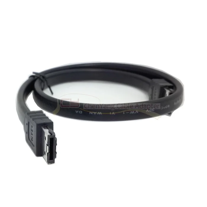 Экранированный Внешний жесткий диск eSATA на 7 контактов 3 Гбит/с черный фута 6 футов