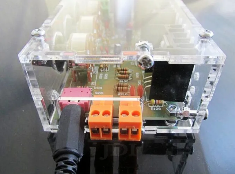 DIY Набор 18 Вт + TDA2030A Hifi стерео усилитель мощности с корпусом|stereo power amplifier|amplifier apower