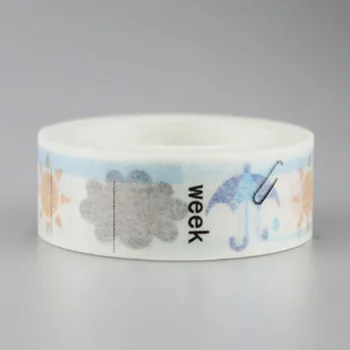 

1.5cm*10m Lovely weather Washi Tape DIY decoration Scrapbooking Sticker Label Masking Tape School Office Supply