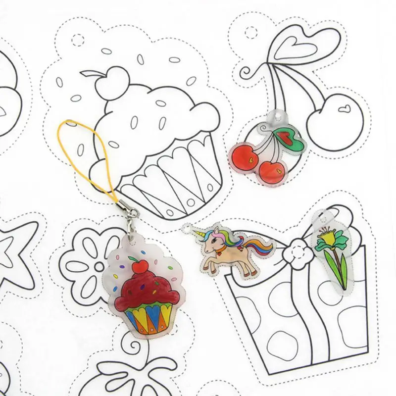 Цветной наполнитель сделай сам термоусадочные Dinks детская картина изготовление