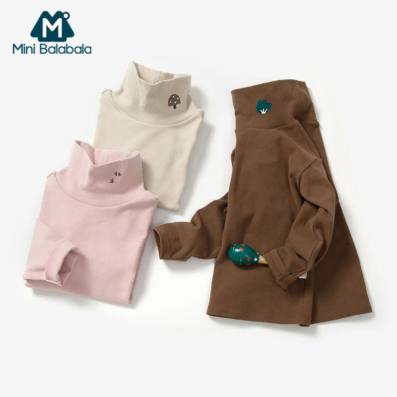 Mini Balabala/Детская футболка с длинным рукавом для маленьких девочек цветочным