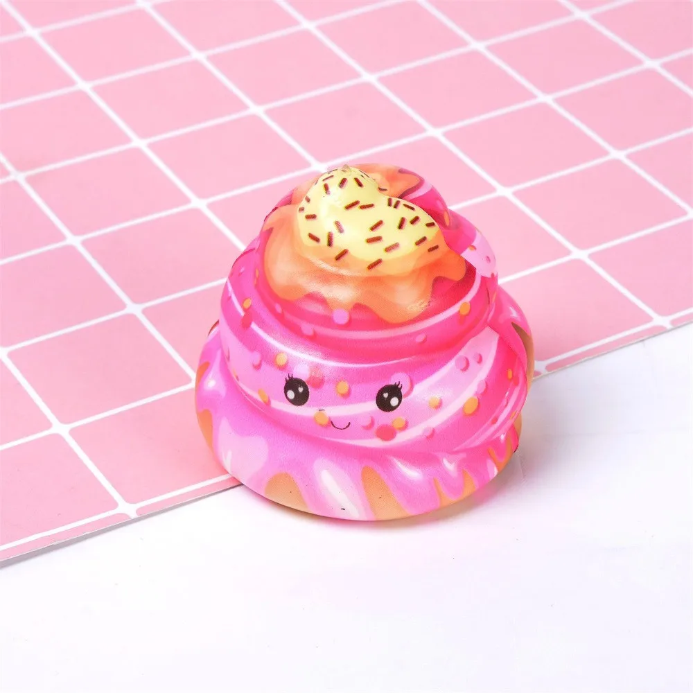 Игрушечные какашки для торта Kawaii крем торт Poo медленно поднимающийся крем Ароматические игрушки для снятия стресса для детей