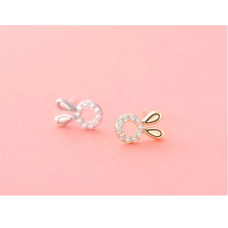 Настоящее серебро 925 проба милые кролика и Бесплатная доставка одежда для детей