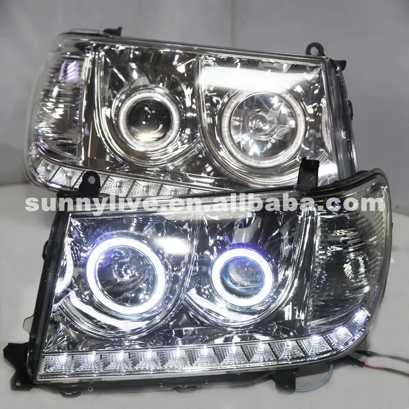 Передний светильник для TOYOTA Prado 4700 FJ100 LC100 2006 2007 светодиодный с серебристым