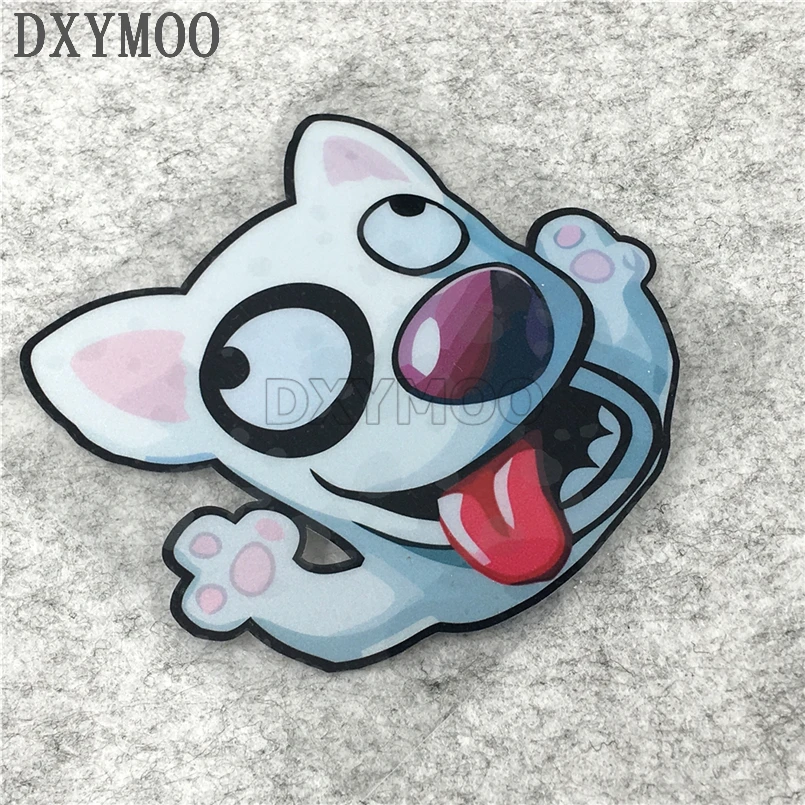 С милой собачкой озорной питомец автомобильные наклейки с животными