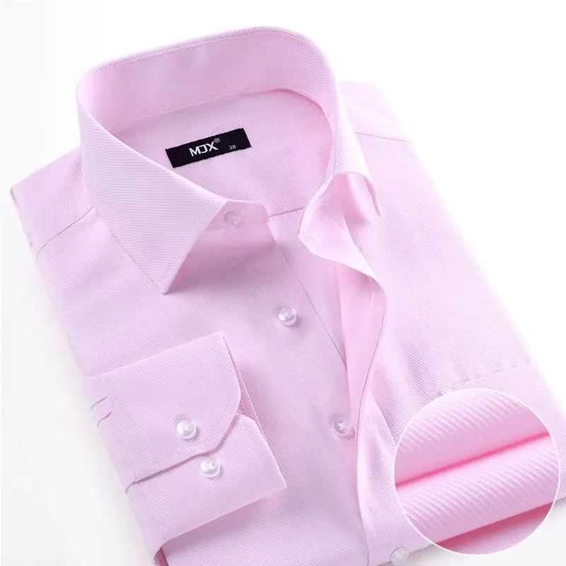 Новый летний 2017 с длинным рукавом твил Однотонная одежда Бизнес Мужская