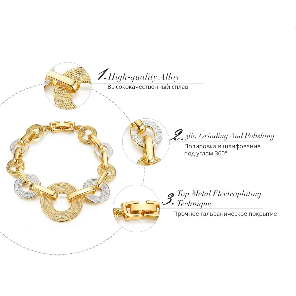 Viennois Золотые браслеты и для женщин Серебряный браслет Круглые Женские розовые