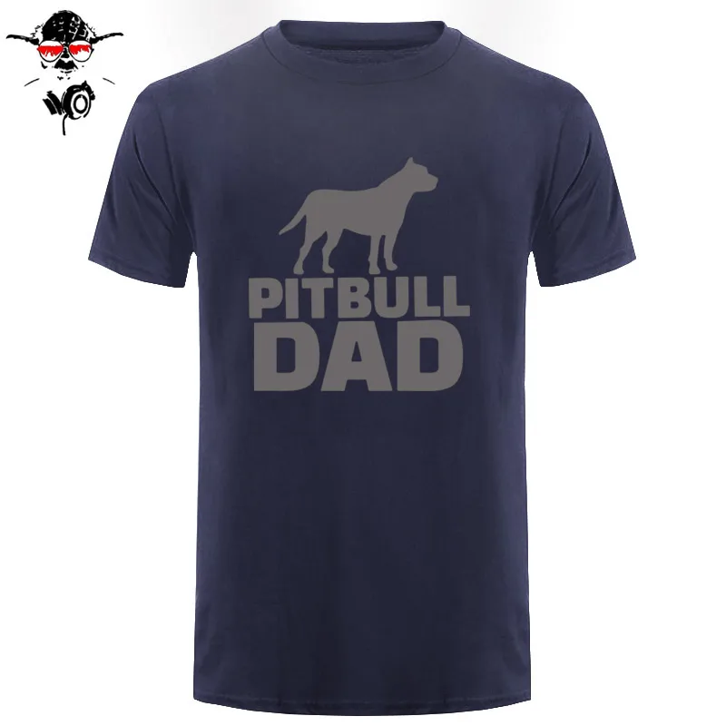 Концертные футболки Pitbull, папа, собака, мужские футболки с коротким рукавом, одежда с принтом, Мужская хлопковая футболка с круглым вырезом, серая мужская футболка