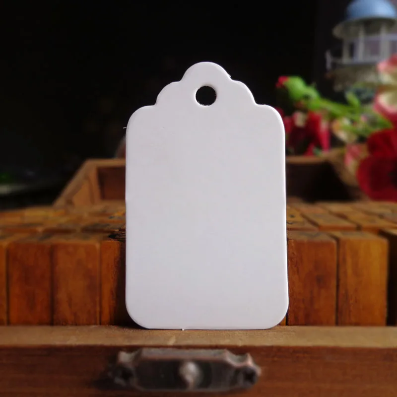 100 шт. белые закладки с зубчатыми краями 3 х5 см|white bookmark|blank bookmarksgifts bookmarks |