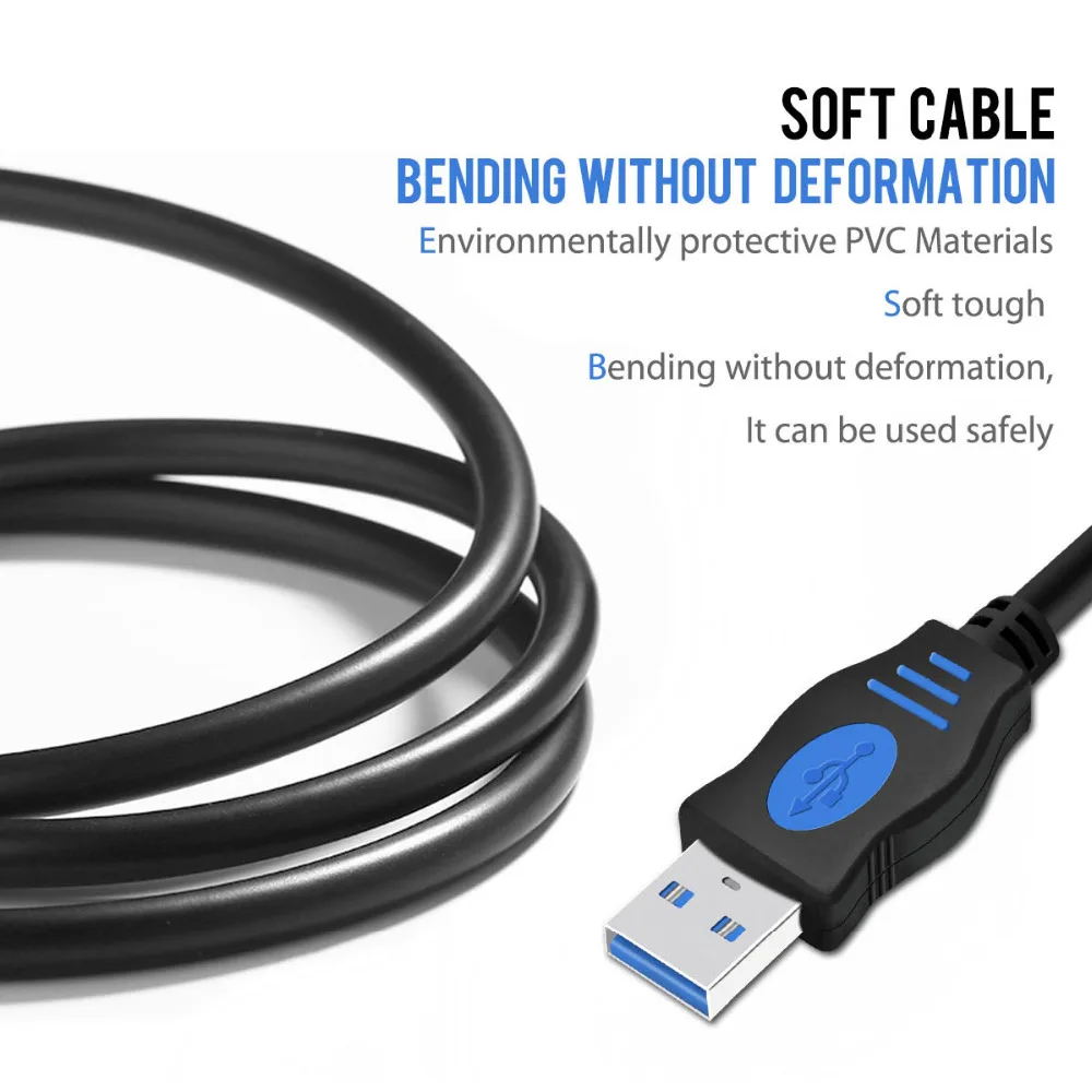 Кабель удлинитель VOXLINK USB 2 0 Папа папа|Кабели USB| |