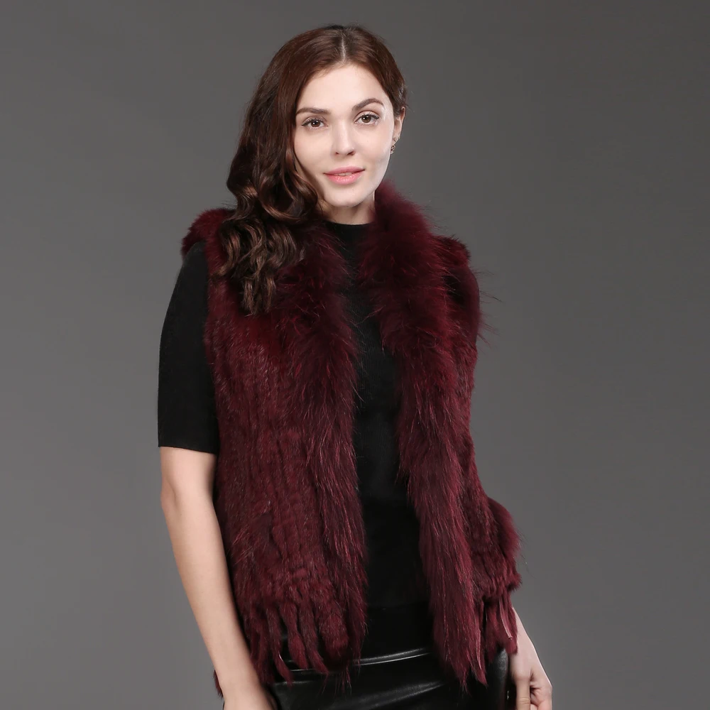 Брендовые качественные женские подлинные реальные трикотажные из кроличьего