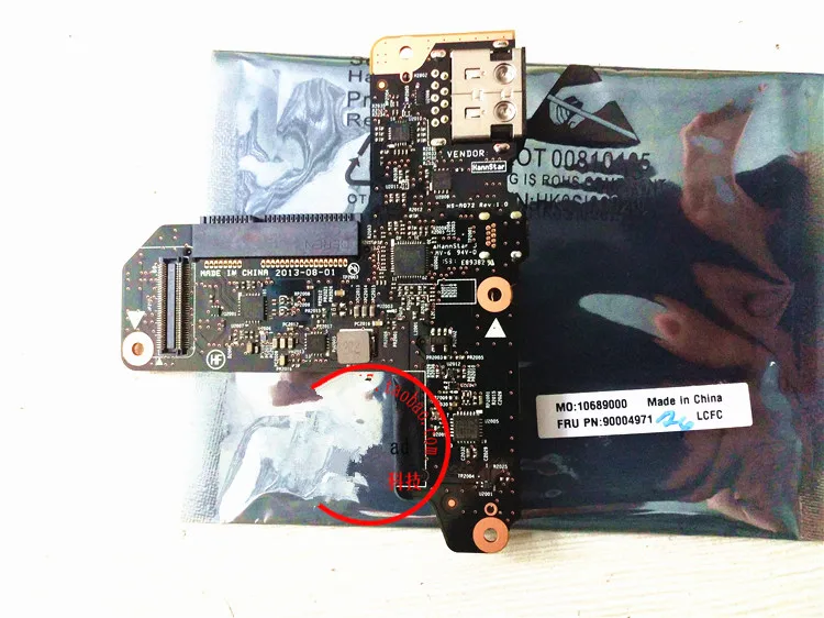Товар Новый USB HDMI SD кард-ридер плата для Lenovo IdeaPad Yoga 2 Pro ноутбука P/N NS-A072P |