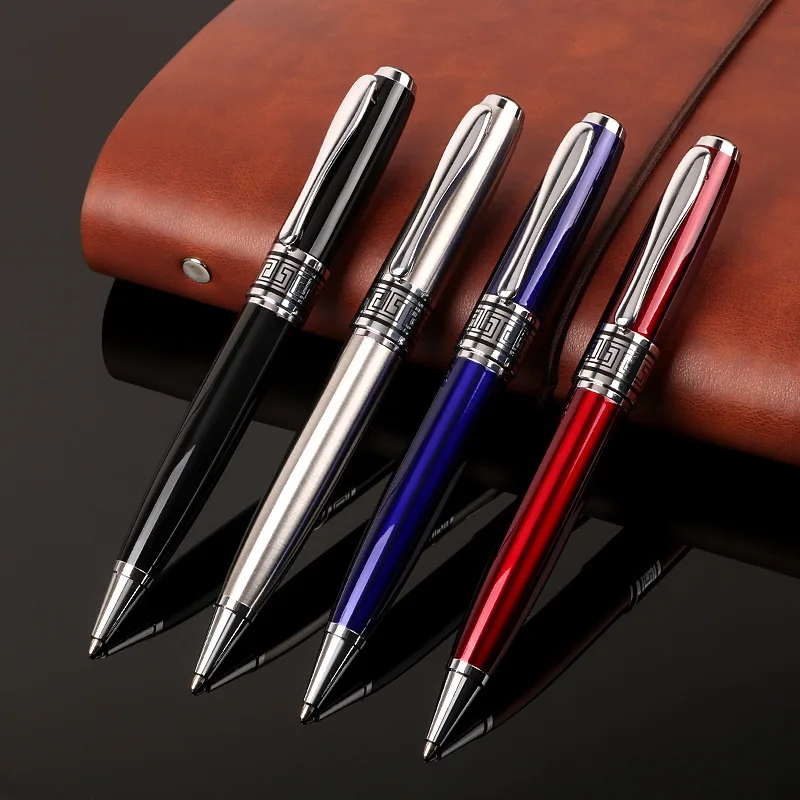4 colors high quality metal Ballpoint Pen school Office stationery Supplies Wholesale price Writing refill Gift Pens | Канцтовары для