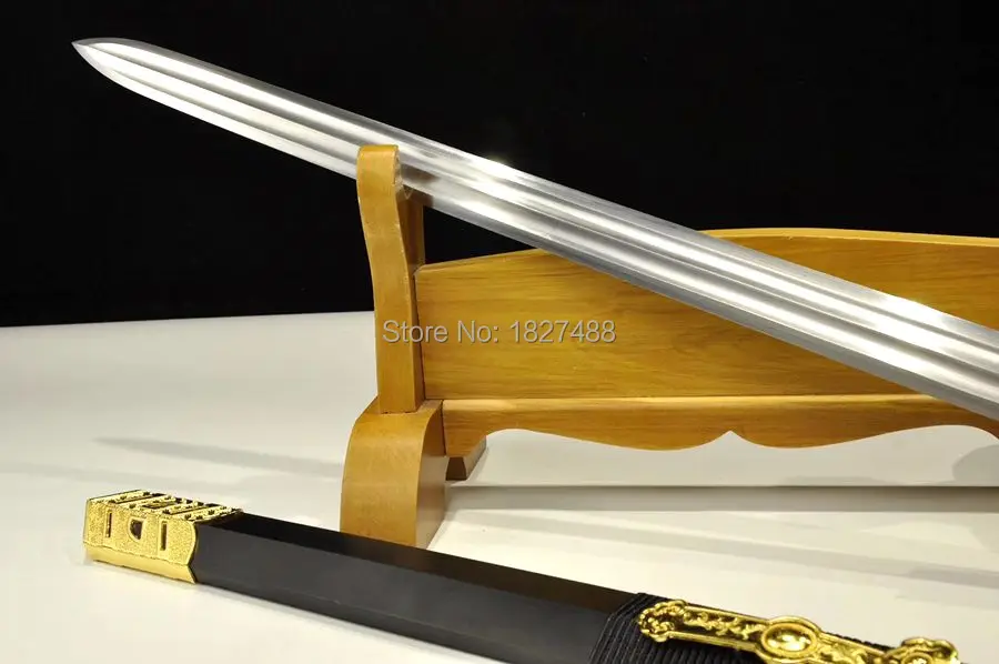 Боевой готов высокая прочность T1095 стали двойной край острый китайский ручной Dao