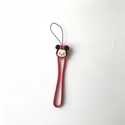 Kawaii Minnie Phone Chain Ringke ремешок силиконовый ремешок-держатель для сотового телефона ручные шнурки на запястье ремешок для ключей - Цвет: 6