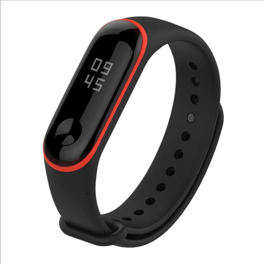 Ремешок для Xiaomi Mi Band 3 4 сменный силиконовый ремень двух цветов Аксессуары