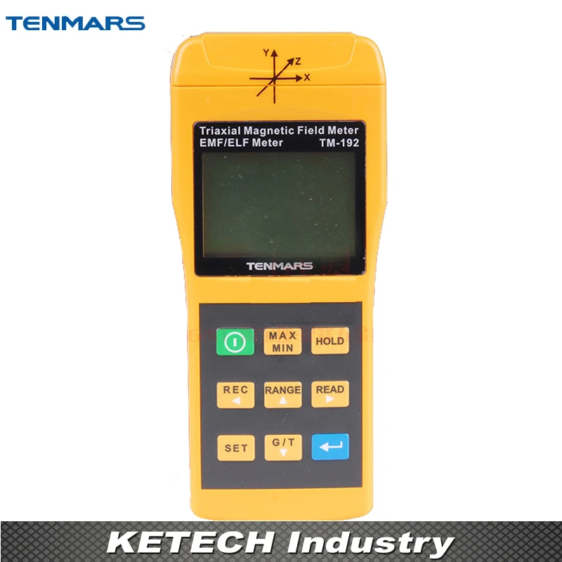 TENMARS TM-192 Автоматический диапазон и автоматическая мощность 3-осевой EMF/ELF