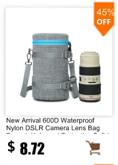 Водонепроницаемая сумка для объектива DSLR камеры Защитная Сумочка для переноски Мягкий чехол для объектива для Canon Nikon sony