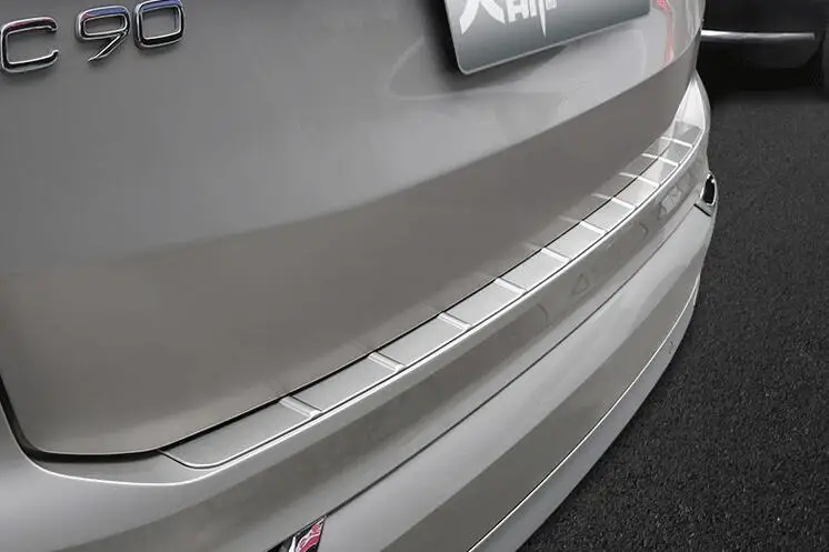 Для volvo XC90- из нержавеющей стали заднего бампера протектор Подоконник пластины гвардии покрытие автомобиля Средства для укладки волос 1 шт