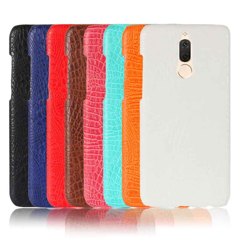 

Huawei Mate 10 Lite Honor 9i Case Crocodile Grain Hard PC+PU Leather Back Cover Hard Case for Huawei Nova 2i Mate10 Lite