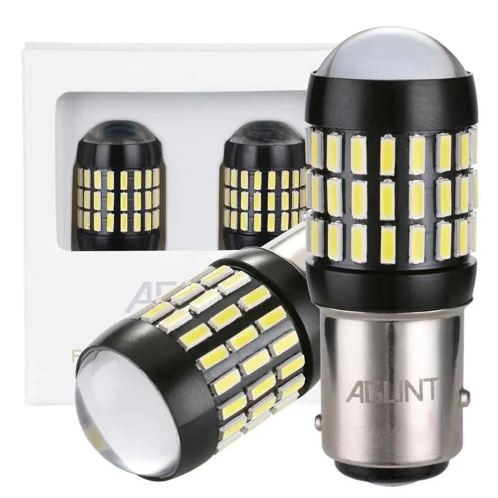AGLINT 2 шт. 1157 BAY15D P21/5 Вт Светодиодный лампа для автомобиля стоп в задней части