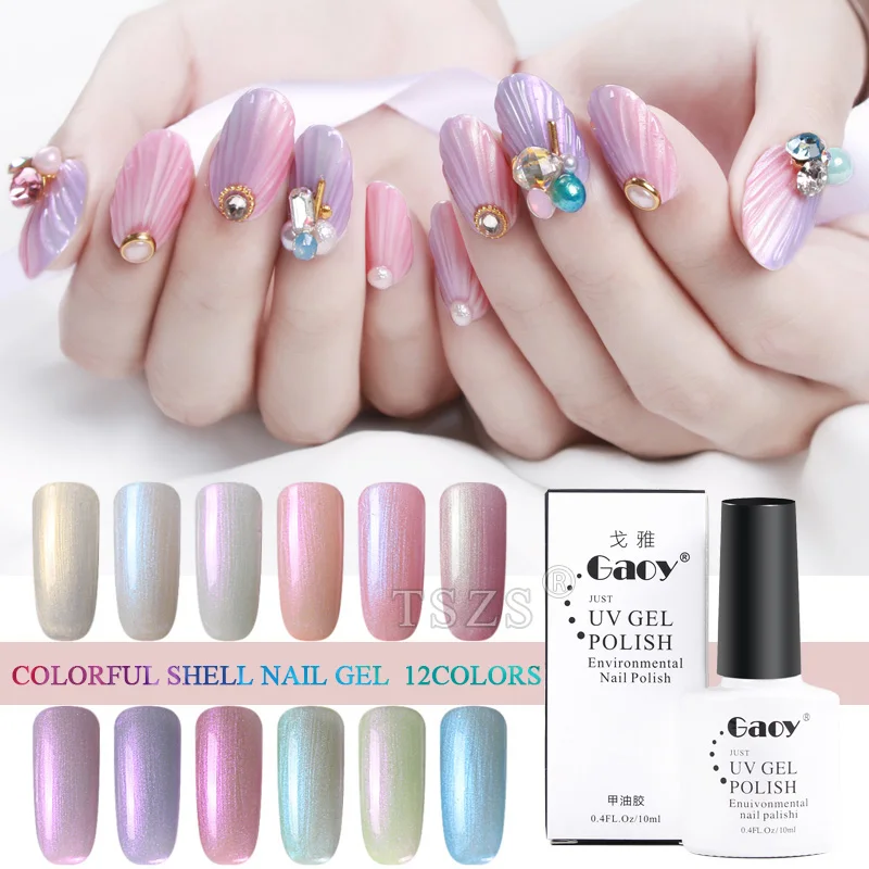 5 шт./лот GAOY красочные жемчужные оболочки дизайн длительный УФ LED замочить от