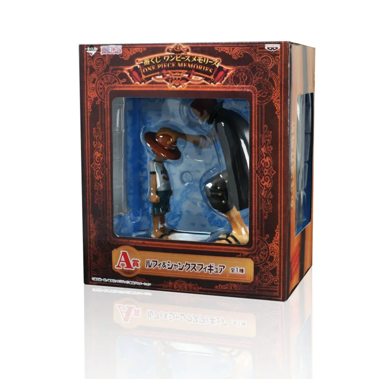 Аниме One Piece Monkey D Luffy &amp Shanks движущиеся сцены 18 см ПВХ Коллекционные фигурки модели