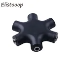 Aux-разветвитель для наушников адаптер преобразователь для аудиокабеля 1 штекер на 5 гнездовых разъемов для наушников 3,5 мм разъем Aux музыкальные аудиовыходные кабели