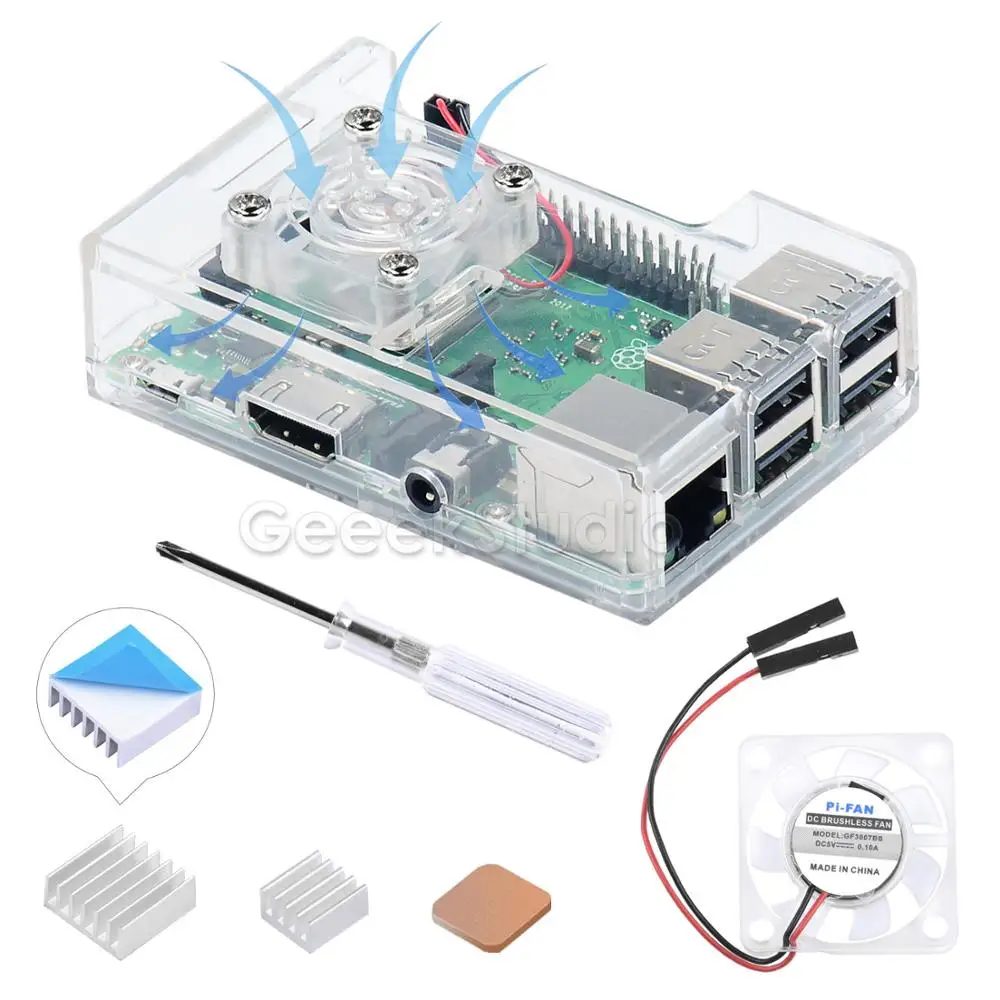 Raspberry Pi 3 Model B Plus RPI 3b 1 Гб RAM Quad Core 4 ГГц 64 бит CPU WiFi 2 и Bluetooth 2|Аксессуары для