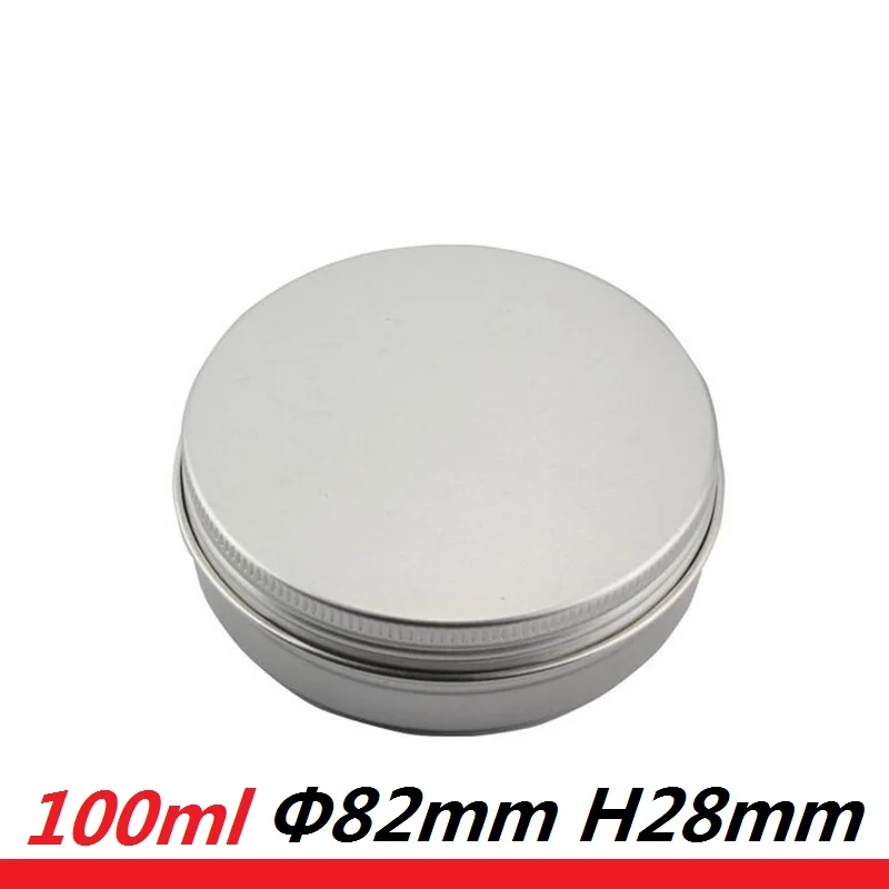 80pcs 100g Round Tin Cans Metal Packaging Cosmetics Jar Cream Container wax Round Aluminum Butter Case 100ml DIY Soap Containers