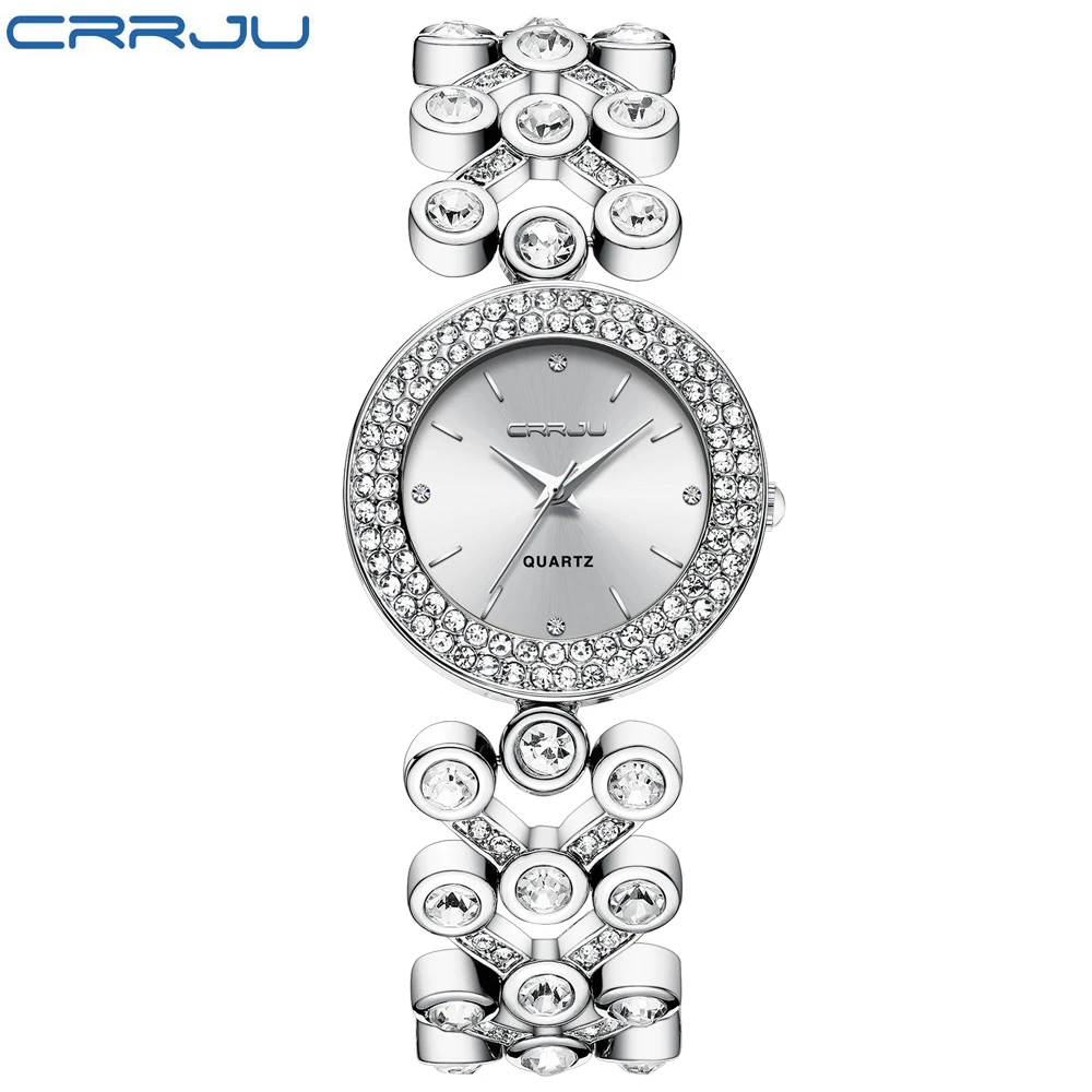 

Luxury Women Watches CRRJU Starry Sky Female Clock Quartz Wristwatch Fashion Ladies Wrist Watch reloj mujer relogio feminino