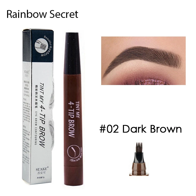 Микроблейдинг карандаш для бровей татуаж Длительное Действие 4 головки Жидкие