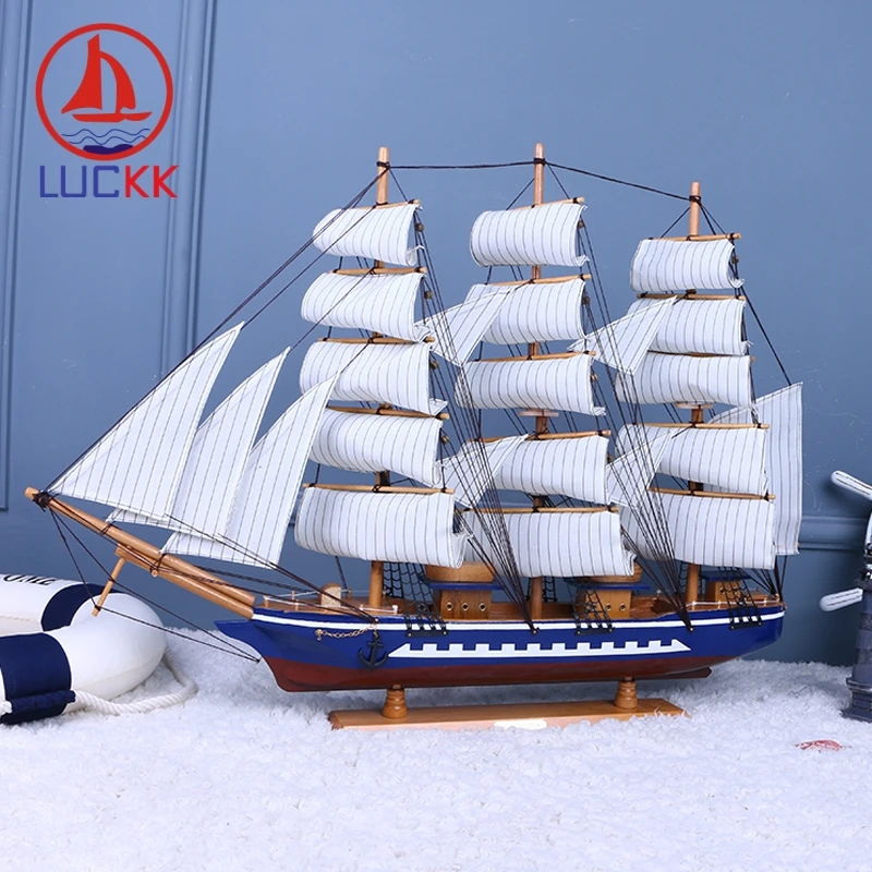 Деревянная модель корабля LUCKK 80 см для самостоятельной сборки игрушечная