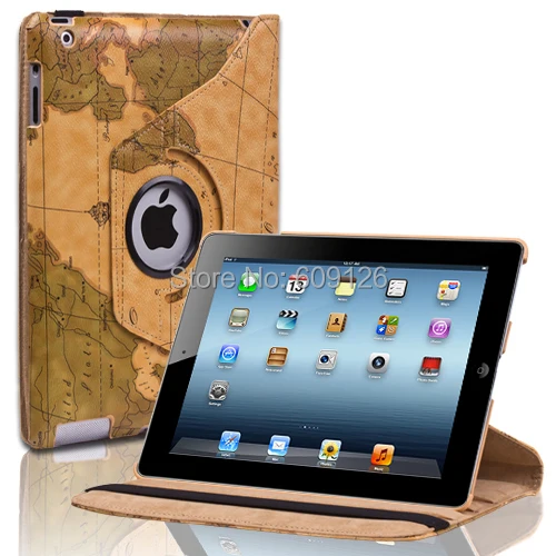360 град. вращающийся PU кожаный чехол для нового iPad Air 2 | Компьютеры и офис
