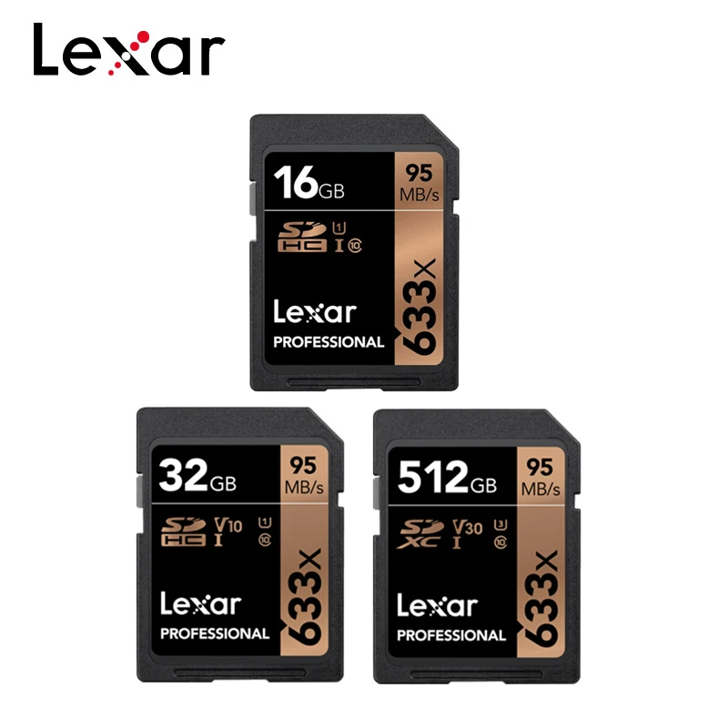 Lexar Профессиональный 1667x SDXC UHS-II sd-карты объемом 16 Гб 128 256 250 МБ/с. Мощный высокой скорости карты памяти V60 U3 Class10 SD карты