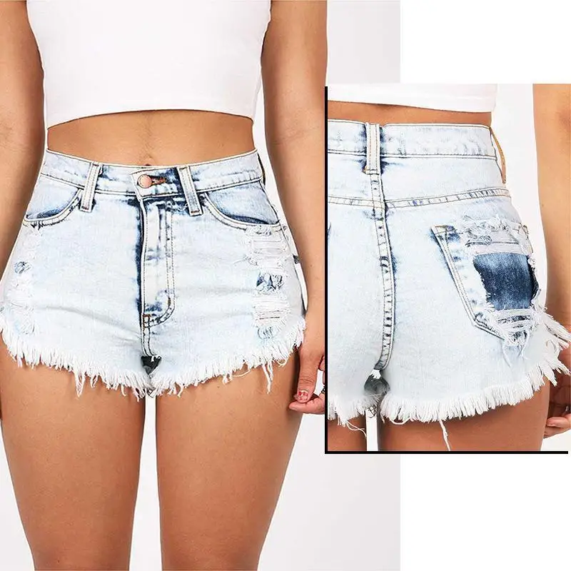 NFIVE бренд 2017 Новинка летние женские взрывобезопасные рваные с высокой талией