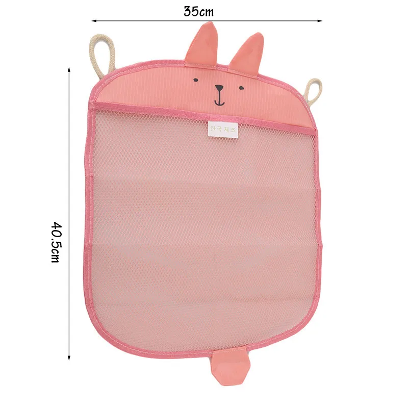 

Foldable Baby Bathroom Mesh Storage Bag Child Bath Toy Pouch Net Suction Cup Baskets Durable Travel Toy Organizer