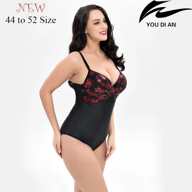 Новинка 2018 женский слитный купальник купальный костюм большого размера русская