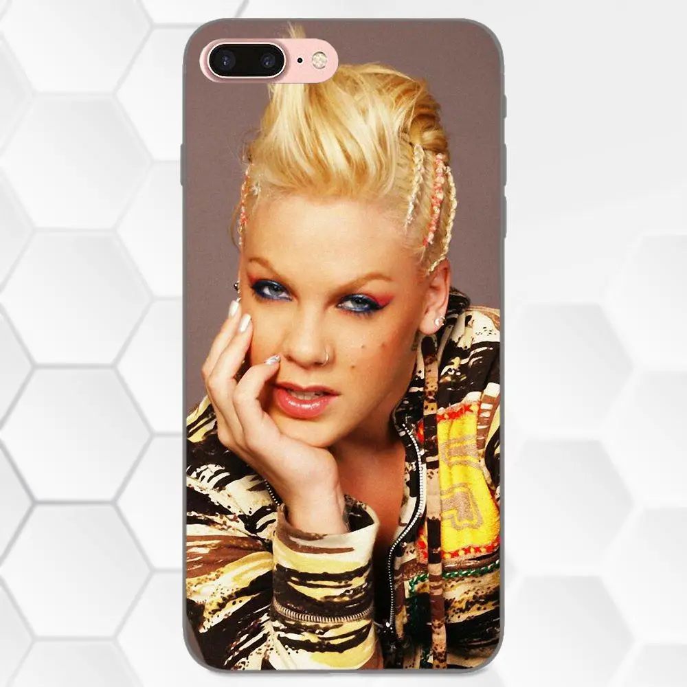 Для Apple iPhone 4 4S 5 5S SE 6 6S 7 8 Plus X XS Max XR мягкий чехол из ТПУ P! nk Alecia Beth Moore|Бамперы| |