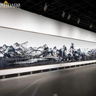 Постеры и принты большого размера, китайская живопись на холсте, чернильные пейзажи, художественная Настенная картина большого размера для домашнего декора гостиной