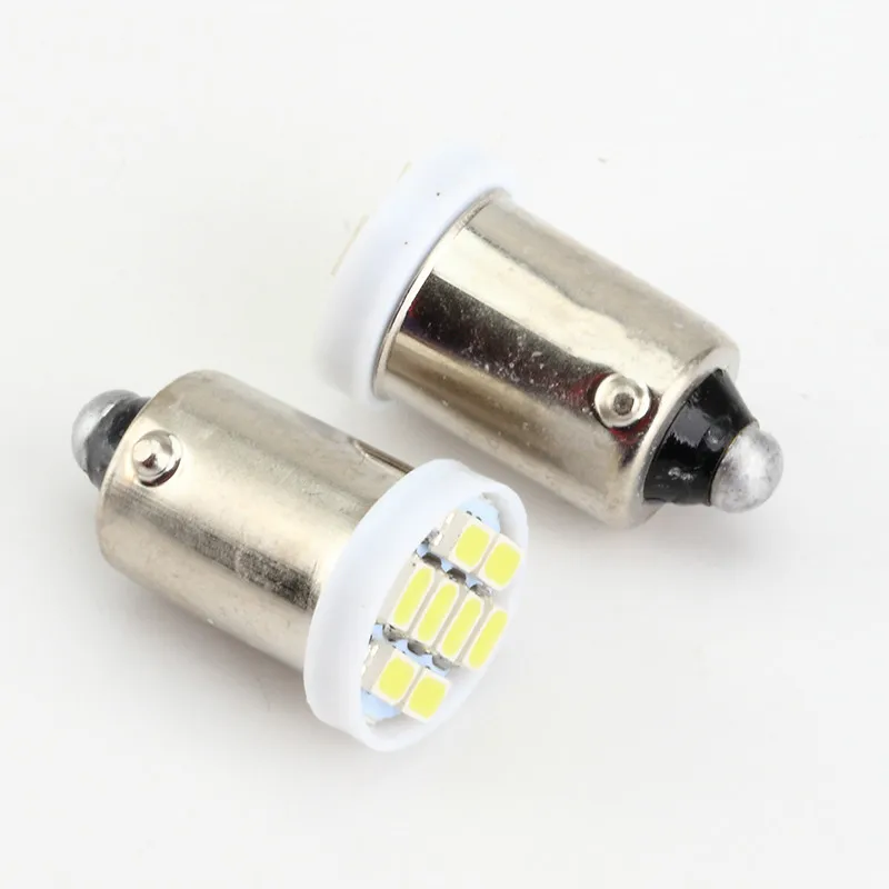100 шт. Ba9s 44 47 T11 T4W байонет AC 6 V/6 3 V 1206 3020 8SMD LED пинбол машина лампа без привидения/анти